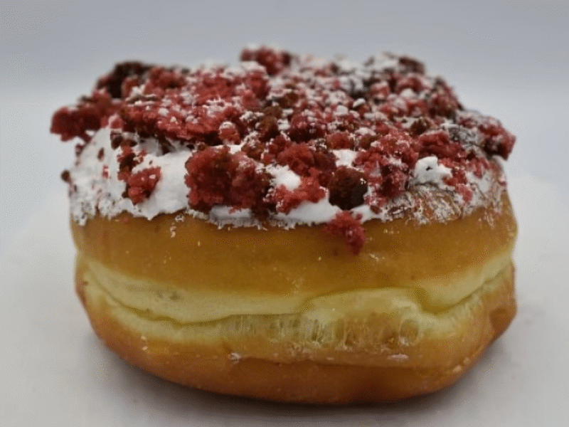 Red Velvet Donut at Peter Pan Donut & Pastry Shop